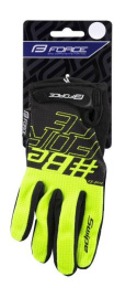 Rękawiczki rowerowe FORCE MTB SWIPE fluo