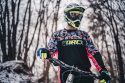 GOGLE FORCE GRIME DOWNHILL, CZARNO-FLUO