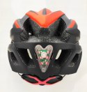 Kask rowerowy AVO-28 CZAR/CZE+LED rozm.L (55-61cm)