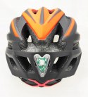 Kask rowerowy AVO-28 CZAR/CZE+LED rozm.L (55-61cm)