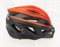 Kask rowerowy AVO-28 CZAR/CZE+LED rozm.L (55-61cm)