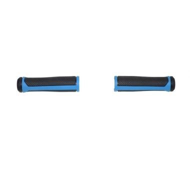 Chwyt kierownicy gumowy Nexelo, długość 125 mm, kolor niebiesko-czarny