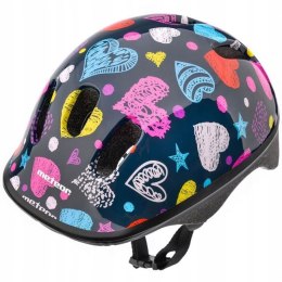 Kask rowerowy Meteor KS06 Hearts roz XS 44-48cm Jr