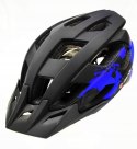 Kask rowerowy AVO-24 CZARNO/NIEBIESKI MAT rozm.L