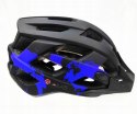 Kask rowerowy AVO-24 CZARNO/NIEBIESKI MAT rozm.L