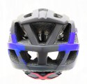 Kask rowerowy AVO-24 CZARNO/NIEBIESKI MAT rozm.L