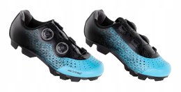 Buty rowerowe FORCE SCORE MTB niebiesko-czarne 43