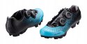 Buty rowerowe FORCE SCORE MTB niebiesko-czarne 43