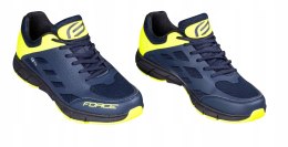 Buty rowerowe force go, niebiesko-fluo 44 MTB SPD