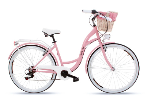 Rower damski miejski Goetze Mood 28″ różowy