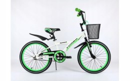 Rower 20'' BMX BIAŁO/ZIELONY PIASTA VELO