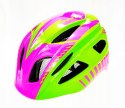 Kask rowerowy AVO-03 RÓŻOWO/ZIELONY rozm.M