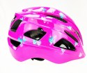 Kask rowerowy AVO-03 RÓŻOWY/KSIĘZNICZKI rozm.M