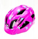 Kask rowerowy AVO-03 RÓŻOWY/KSIĘZNICZKI rozm.M