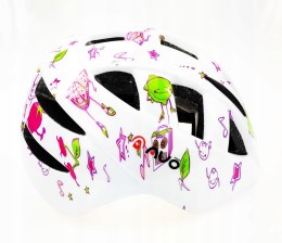 Kask rowerowy AVO-11 BIAŁY rozm.M (48-52cm)