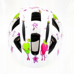 Kask rowerowy AVO-11 BIAŁY rozm.S (44-48cm)