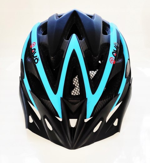 Kask rowerowy AVO-20 CZARNO/NIEBIESKI MAT rozm.L