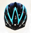 Kask rowerowy AVO-20 CZARNO/NIEBIESKI MAT rozm.M