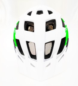 Kask rowerowy AVO-24 BIAŁO/ZIELONY MAT rozm.L