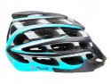 Kask rowerowy AVO-41 CARBON/NIEBIESKI MAT rozm.L