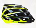 Kask rowerowy AVO-41 CARBON/ZIELONY FLUO MAT