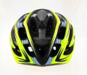 Kask rowerowy AVO-41 CARBON/ZIELONY FLUO MAT