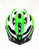 Kask rowerowy AVO-48 BIAŁO/ZIELONY MAT