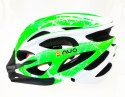 Kask rowerowy AVO-48 BIAŁO/ZIELONY MAT