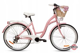 Rower miejski Goetze Mood koła 26 różowy połysk