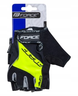 Rękawiczki rowerowe Force GRIP GEL rozm. XXL żółty FLUO żelowe