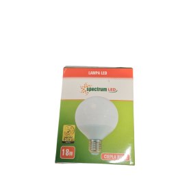 Żarówka LED GLOBE 18W E27 ciepła śred. 12cm