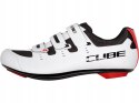 Buty rowerowe wpinane SPD CUBE ROAD CMPT białe r.39