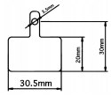 Klocki hamulcowe półmetaliczne Jet H107 pasują do shimano DEORE