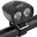 Oświetlenie rowerowe przód 2400 lumenów akumulator USB cree