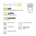 Oświetlenie rowerowe tył Beetle R LED 100 lm akumulator USB