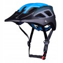 Kask rowerowy FORCE AVES MTB czarno-niebieski L-XL