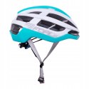 Kask rowerowy Force Lynx biało-turkusowy L/XL