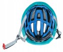 Kask rowerowy Force Lynx biało-turkusowy L/XL