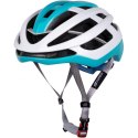 Kask rowerowy Force Lynx biało-turkusowy L/XL