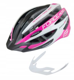 Kask rowerowy Force Road czarno-różowo-białe L/XL