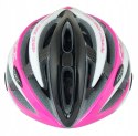 Kask rowerowy Force Road czarno-różowo-białe L/XL