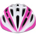 Kask rowerowy Force Tery - biało-różowy L/XL