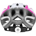 Kask rowerowy Force Tery - biało-różowy L/XL