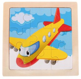 Puzzle Ikonka Puzzle drewniane 9 elementów KX7266