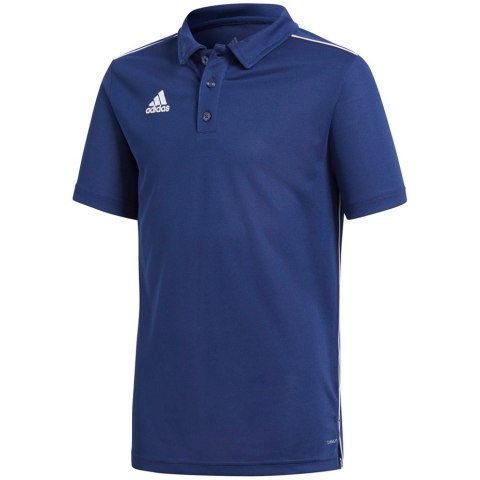 Koszulka dla dzieci adidas Core 18 Polo JUNIOR granatowy CV3680 116cm Adidas teamwear