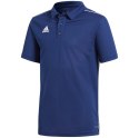 Koszulka dla dzieci adidas Core 18 Polo JUNIOR granatowy CV3680 128cm Adidas teamwear