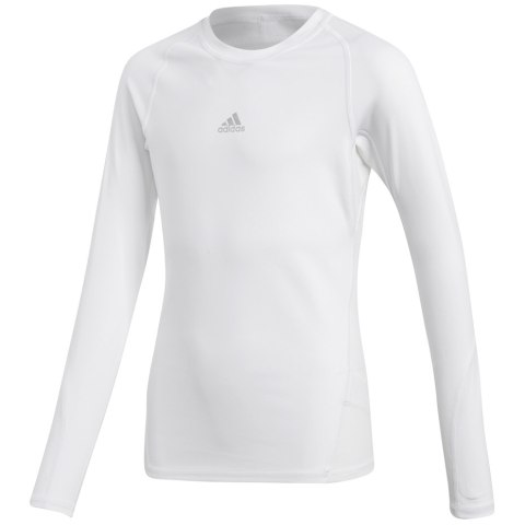 Koszulka dla dzieci adidas Alphaskin Sport LS Tee JUNIOR biała CW7325 128cm Adidas teamwear