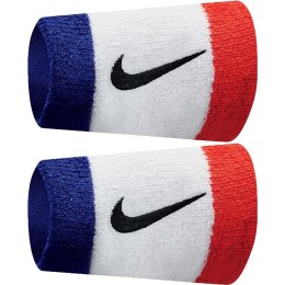 Frotki na nadgarstek Nike szerokie Swoosh niebiesko-biało-czerwone 2 szt ..N0001586620 Nike