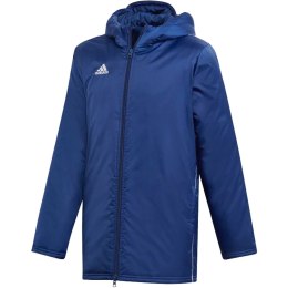 Kurtka dla dzieci adidas Core 18 Stadium JUNIOR granatowa DW9198 116cm Adidas teamwear