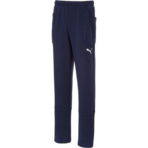 Spodnie dla dzieci Puma Liga Casuals Pants JUNIOR granatowe 655635 06 140cm Puma